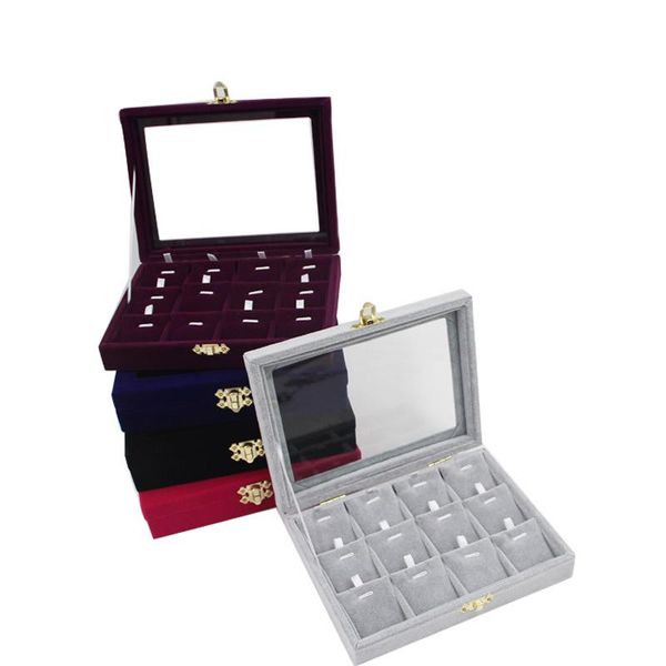 jewelry pouches, bags fashion velvet 12 grids necklace display storage box earring drop pendants holder organizer travel, Pink;blue
jewelry pouches, bags fashion velvet 12 grids necklace display storage box earring drop pendants holder organizer travel, Pink;blue