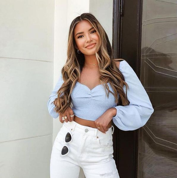 women's new solid color one-word collar lantern sleeve short long sleeve t-shirt drop shipping good quality, White
women's new solid color one-word collar lantern sleeve short long sleeve t-shirt drop shipping good quality, White