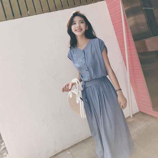v neck women dress 2020 spring summer korean fashion vintage chiffon long sleeveless dress ladies elegant loose dresses clothes1, Black;gray
v neck women dress 2020 spring summer korean fashion vintage chiffon long sleeveless dress ladies elegant loose dresses clothes1, Black;gray