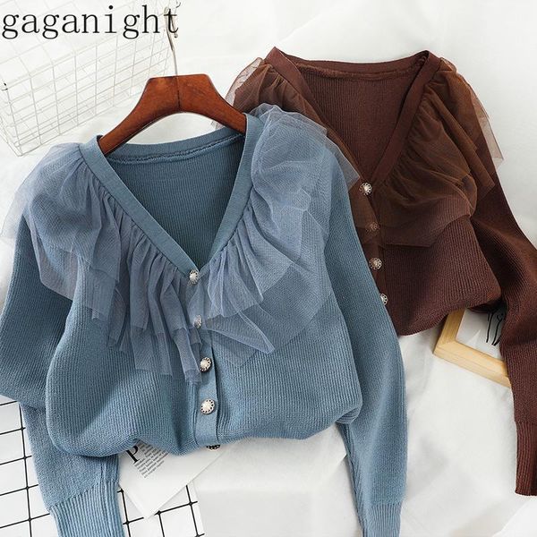 gaganight mesh patchwork fashion women cardigan long sleeve v neck korean solid knitted kardigan female stretch slim short1, White;black
gaganight mesh patchwork fashion women cardigan long sleeve v neck korean solid knitted kardigan female stretch slim short1, White;black