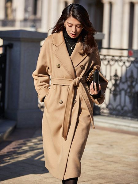 original design women autumn winter elegant casual warm 100%wool coat double breasted belted pink/red plus size woolen jacket 201102, Black
original design women autumn winter elegant casual warm 100%wool coat double breasted belted pink/red plus size woolen jacket 201102, Black