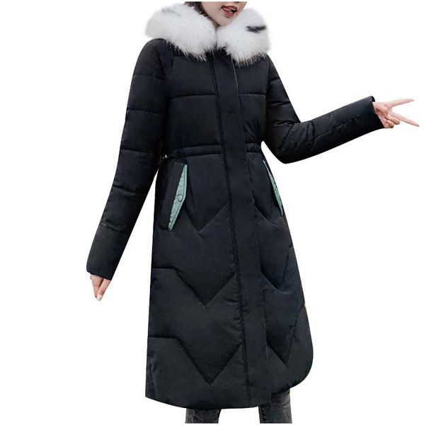 women's down & parkas 2021 winter arrival jacket women with a fur collar loose clothing outerwear quality ladies fashion warm coat #t2g, Black
women's down & parkas 2021 winter arrival jacket women with a fur collar loose clothing outerwear quality ladies fashion warm coat #t2g, Black