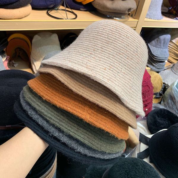 wool blended jmx fisherman's women's solid color korean autumn and winter new basin hat casual, Blue;gray 
wool blended jmx fisherman's women's solid color korean autumn and winter new basin hat casual, Blue;gray