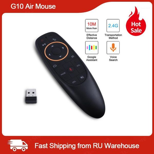 g10 air mouse voice control with 2.4g usb receiver gyro sensing mini wireless smart remote for android tv box x96mini smart tv1
g10 air mouse voice control with 2.4g usb receiver gyro sensing mini wireless smart remote for android tv box x96mini smart tv1