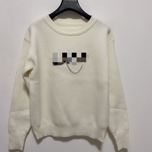 2021 milan runway sweater long sleeve women's sweaters high end jacquard pullover women designer sweater 0106-14, White;black
2021 milan runway sweater long sleeve women's sweaters high end jacquard pullover women designer sweater 0106-14, White;black
