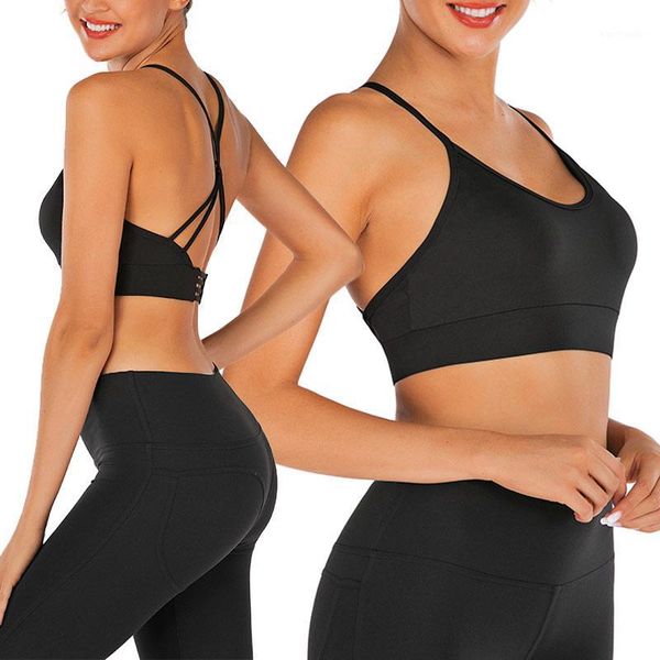 gym clothing womens yoga sports running bra crop vest stretch bras with removable pads als881, White;black
gym clothing womens yoga sports running bra crop vest stretch bras with removable pads als881, White;black