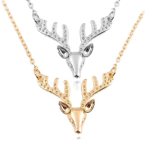 1pc antler pendant necklace 3d punk style gold silver plated link chain choker necklaces women kids christmas gift jewelry
1pc antler pendant necklace 3d punk style gold silver plated link chain choker necklaces women kids christmas gift jewelry