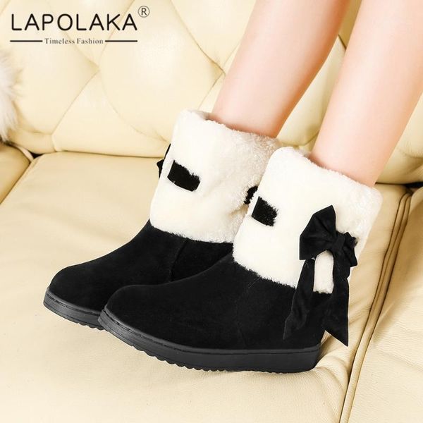 lapolaka 2020 new fashion warm fur snow boots woman shoes platform sweet butterfly comfy ins dropship winter booties ladies1, Black
lapolaka 2020 new fashion warm fur snow boots woman shoes platform sweet butterfly comfy ins dropship winter booties ladies1, Black