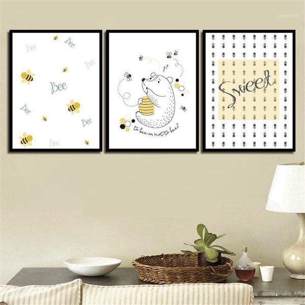 minimalist animals poster bees and bear wall pictures nordic style canvas art hd print painting for kids room home decoration1
minimalist animals poster bees and bear wall pictures nordic style canvas art hd print painting for kids room home decoration1