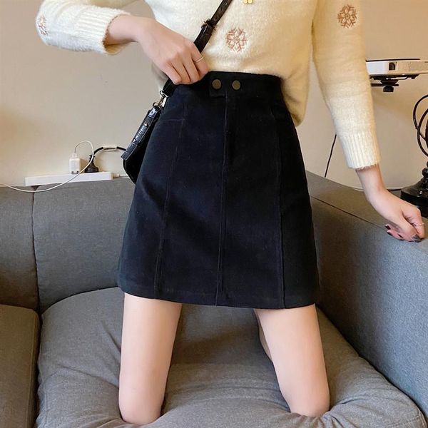 skirts autumn / winter 2021 large women's skirt corduroy high waist slim a-line versatile button temperament korean, Black
skirts autumn / winter 2021 large women's skirt corduroy high waist slim a-line versatile button temperament korean, Black