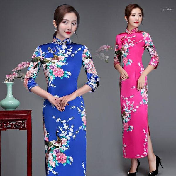 oversized 6xl floral&peacock chinese lady cheongsam qipao print flower long dress bride wedding evening party gown vestidos1, Red
oversized 6xl floral&peacock chinese lady cheongsam qipao print flower long dress bride wedding evening party gown vestidos1, Red