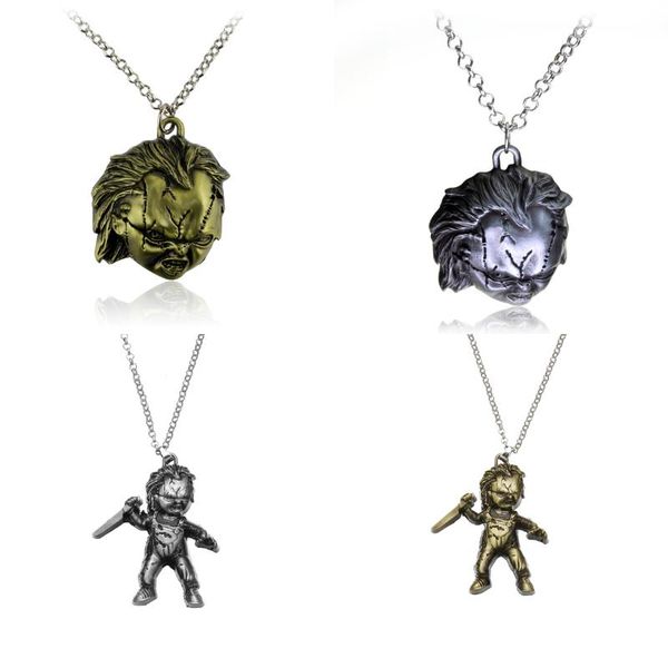 american classic horror thriller film curse of chuck seed of chucky necklace antique silver plated necklace
american classic horror thriller film curse of chuck seed of chucky necklace antique silver plated necklace