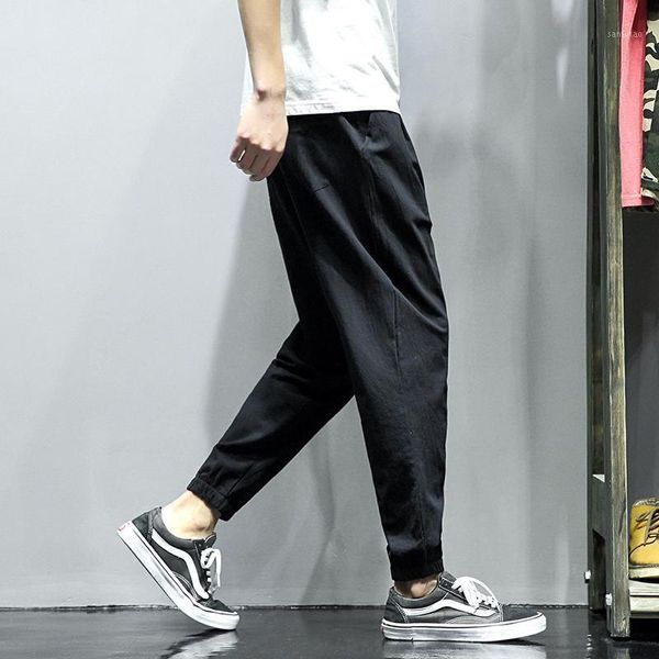 linen casual pants men's loose sports beam feet large size fat 9 nine-point harem pants summer new1, Black
linen casual pants men's loose sports beam feet large size fat 9 nine-point harem pants summer new1, Black