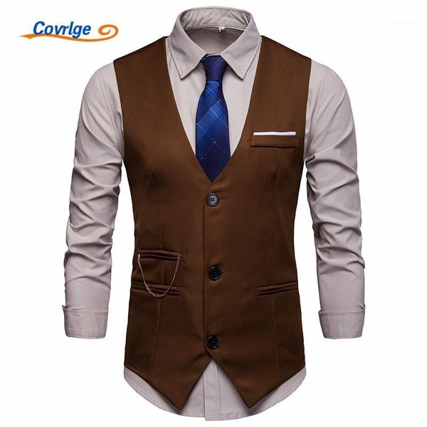 men's vests covrlge men suit vest classic v collar dress slim fit wedding waistcoat mens formal sleeveless black gilet homme mwx0401, Black;white
men's vests covrlge men suit vest classic v collar dress slim fit wedding waistcoat mens formal sleeveless black gilet homme mwx0401, Black;white