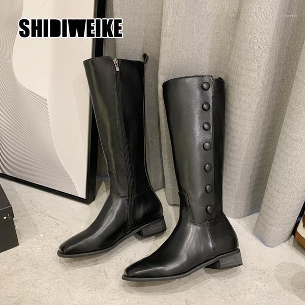 boots women button long boot autumn casual low heel square toe knee length riding lady fashion zip va0411, Black
boots women button long boot autumn casual low heel square toe knee length riding lady fashion zip va0411, Black