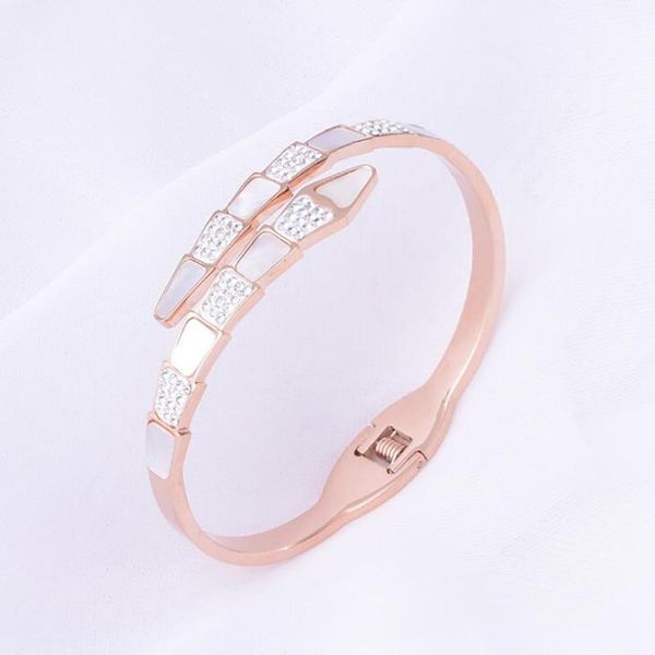 stainless steel rose gold snake tail bangle bracelet fashion women snake bangle cz bracelet gift for him, Black
stainless steel rose gold snake tail bangle bracelet fashion women snake bangle cz bracelet gift for him, Black