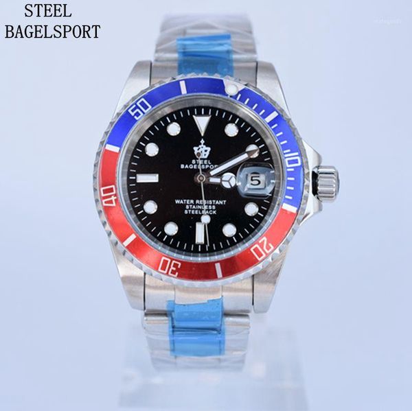 steelbagelsport mens mechanical watch waterproof full steel watch classic mens watches male clocks1, Slivery;brown
steelbagelsport mens mechanical watch waterproof full steel watch classic mens watches male clocks1, Slivery;brown