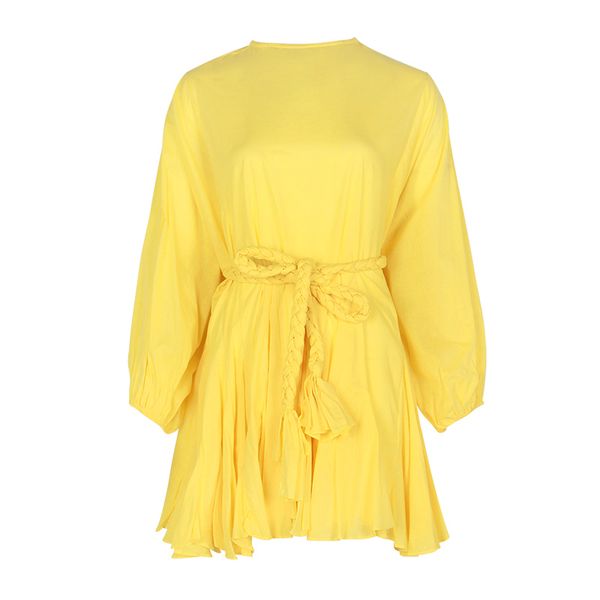 twotwinstyle hit color print dresses women long sleeve o neck high waist lace up female dress spring casual fashion 2020 tide lj201203, White;black
twotwinstyle hit color print dresses women long sleeve o neck high waist lace up female dress spring casual fashion 2020 tide lj201203, White;black