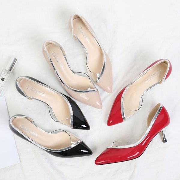 baoyafang 2020 new thin heel women's shoes pointed toe clear big size shoes woman office pumps shoe female shallow wedding shoe1, Black
baoyafang 2020 new thin heel women's shoes pointed toe clear big size shoes woman office pumps shoe female shallow wedding shoe1, Black