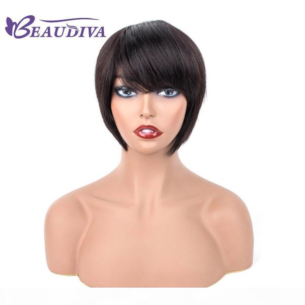 beau diva short human hair wigs for black women brazilian straight remy human hair short bob wigs bouncy natural color hair wigs, Black;brown
beau diva short human hair wigs for black women brazilian straight remy human hair short bob wigs bouncy natural color hair wigs, Black;brown