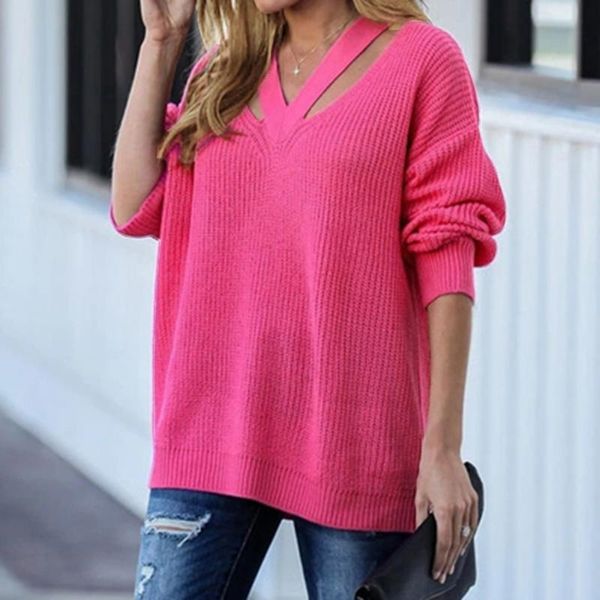 women's sweaters v neck casual women pulovers boho holiday knitwear sweater oversize long sleeve solid jumper winter, White;black
women's sweaters v neck casual women pulovers boho holiday knitwear sweater oversize long sleeve solid jumper winter, White;black