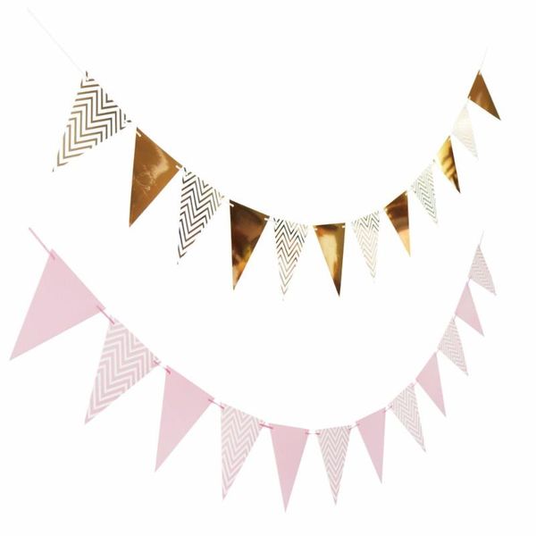 banner flags 3m 12 flag gold/silver/pink/blue paper board garland for baby shower birthday party decoration kids room
banner flags 3m 12 flag gold/silver/pink/blue paper board garland for baby shower birthday party decoration kids room