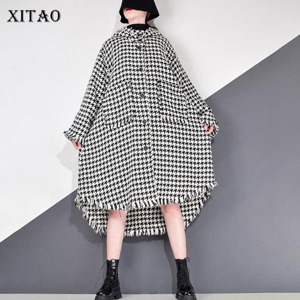 xitao irregular striped blends fashion new women single breast tassel small fresh full sleeve 2020 winter casual coat zy1403, Black
xitao irregular striped blends fashion new women single breast tassel small fresh full sleeve 2020 winter casual coat zy1403, Black