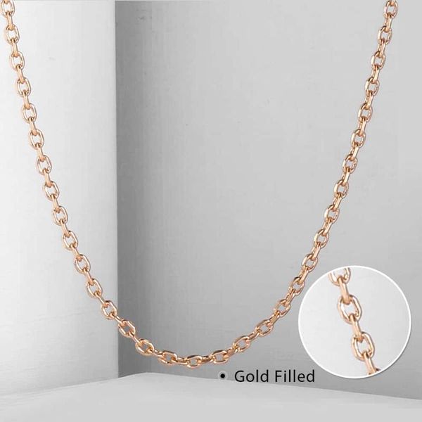 2mm thin necklace for women girl 585 rose gold color rolo cable link chain necklace elegant jewelry 50 60cm cn14, Silver
2mm thin necklace for women girl 585 rose gold color rolo cable link chain necklace elegant jewelry 50 60cm cn14, Silver