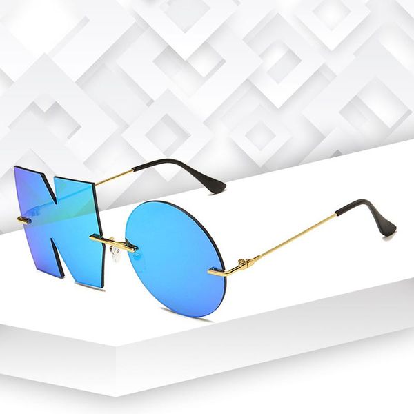 sunglasses 2021 metal party time rimless woman fashion trend personality irregular uv400, White;black
sunglasses 2021 metal party time rimless woman fashion trend personality irregular uv400, White;black