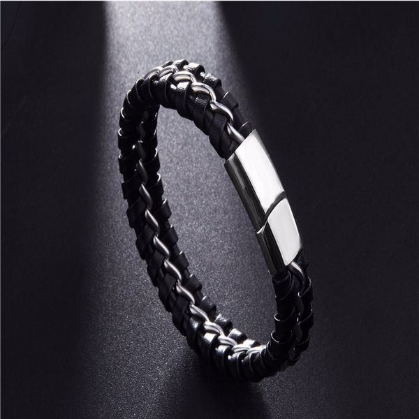 merry christmasme leather bracelets men stainless steel charm bracelet hip hop rock fashion magnet buckle bracelet gifts for man accessories, Black
merry christmasme leather bracelets men stainless steel charm bracelet hip hop rock fashion magnet buckle bracelet gifts for man accessories, Black