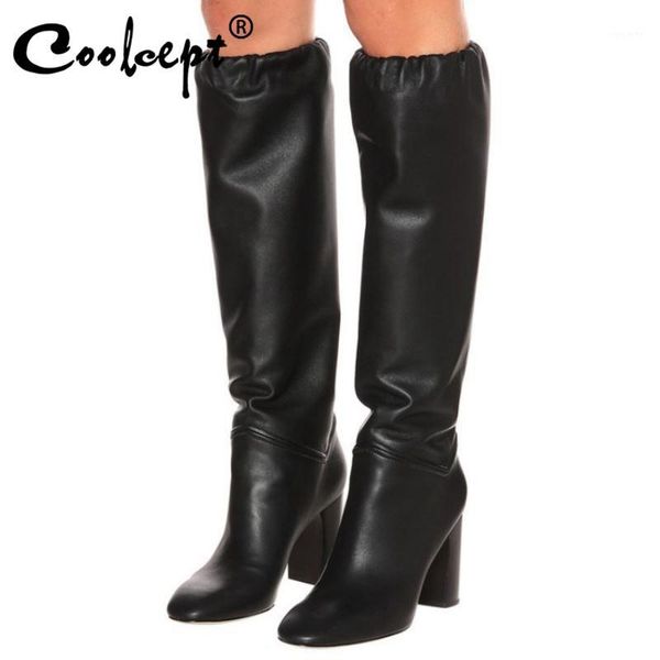 coolcept new women high heel boots square toe women winter knee high boots fashion cool party winter shoes woman size 35-441, Black
coolcept new women high heel boots square toe women winter knee high boots fashion cool party winter shoes woman size 35-441, Black