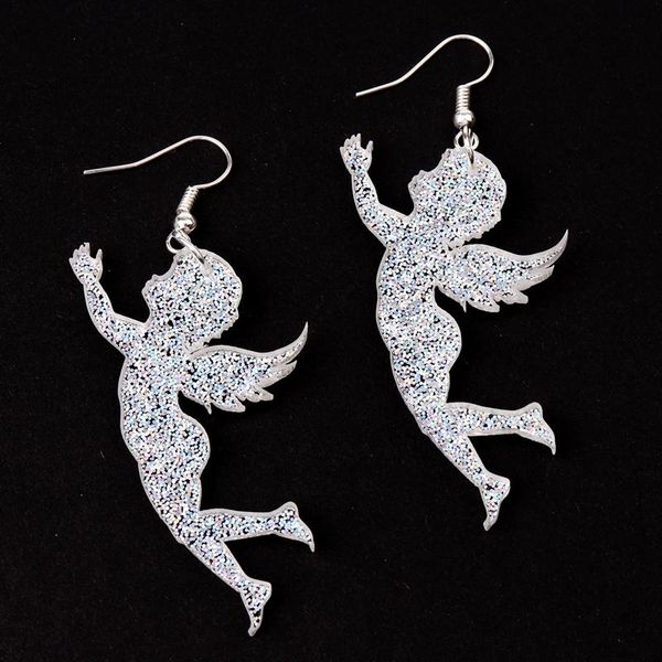oct. new 6 colors glitter acrylic angel drop earring for women trendy jewelry fashion cute accessories, Silver
oct. new 6 colors glitter acrylic angel drop earring for women trendy jewelry fashion cute accessories, Silver