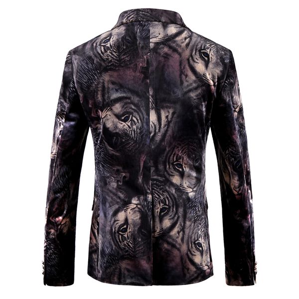 mens fashion dress blazers animal printed jackets coats slim fit male velvet floral casual blazers stage wear, White;black
mens fashion dress blazers animal printed jackets coats slim fit male velvet floral casual blazers stage wear, White;black