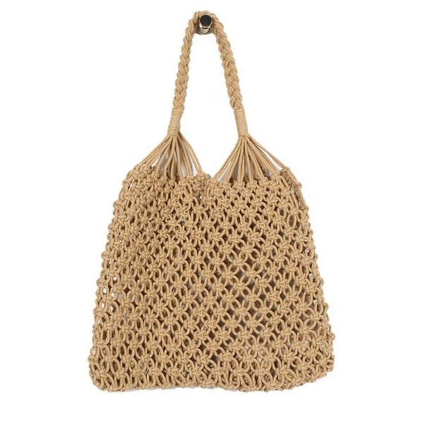 33*27cm no lined net shoulder bag handbag mesh rope weaving tie buckle reticulate hollow straw bag fashion popular woven
33*27cm no lined net shoulder bag handbag mesh rope weaving tie buckle reticulate hollow straw bag fashion popular woven