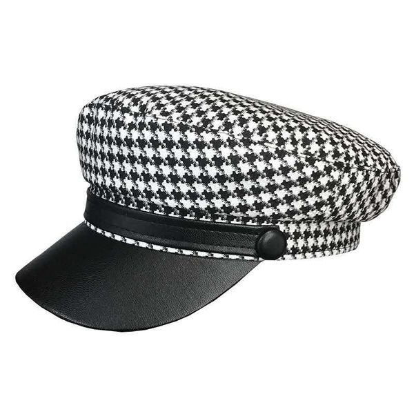 women vintage hat autumn winter fashion plaid octagonal hats,ladies newsboy caps pu belt visor cap black french hat, Blue;gray
women vintage hat autumn winter fashion plaid octagonal hats,ladies newsboy caps pu belt visor cap black french hat, Blue;gray