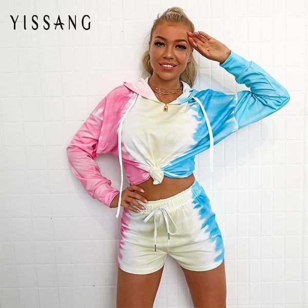 yissang tie dye drawstring summer two pieces women set hooded long sleeve crop and short pants set causal outfits streewear1, Gray
yissang tie dye drawstring summer two pieces women set hooded long sleeve crop and short pants set causal outfits streewear1, Gray