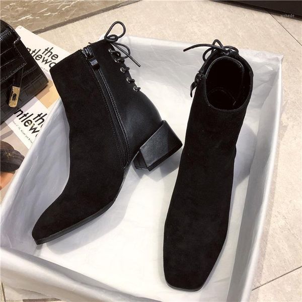 boots fashion for women's 2021 winter high heel shoes ankle booties woman ladies party casual square female1, Black
boots fashion for women's 2021 winter high heel shoes ankle booties woman ladies party casual square female1, Black
