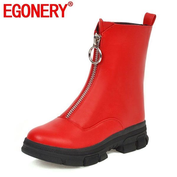 egonery christmas punk booties fashion autumn zipper women's shoes flats artificial leather cool woman round toe ankle boots, Black
egonery christmas punk booties fashion autumn zipper women's shoes flats artificial leather cool woman round toe ankle boots, Black