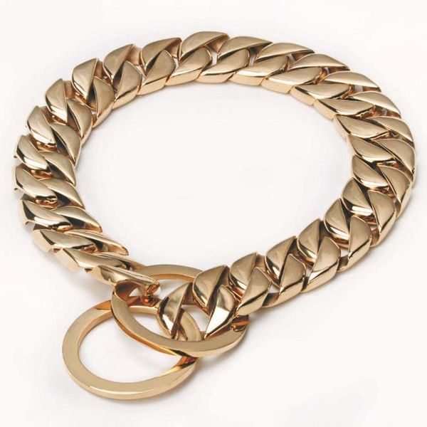 chokers 15mm golden dog collar stainless steel high-end custom pet necklace for small medium large dogs, Golden;silver
chokers 15mm golden dog collar stainless steel high-end custom pet necklace for small medium large dogs, Golden;silver
