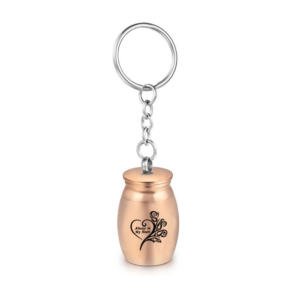 16x25mm cremation urn keychain for ashes pet/human rose flowers aluminum alloy memorial urns keepsake-always in my heart, Silver
16x25mm cremation urn keychain for ashes pet/human rose flowers aluminum alloy memorial urns keepsake-always in my heart, Silver