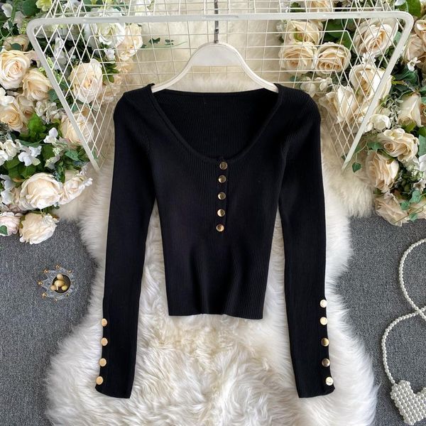 2020 vintage solid women long sleeve slim knitting cardigan women pullover, White;black 
2020 vintage solid women long sleeve slim knitting cardigan women pullover, White;black