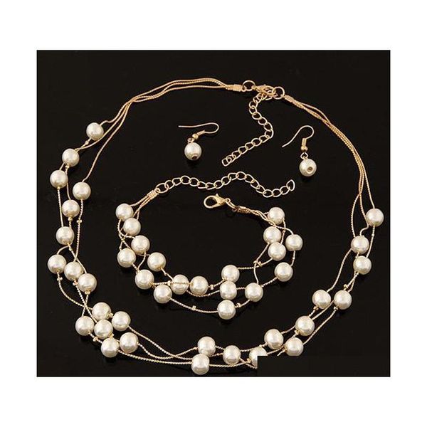 fashion fine accessories jewelry set pearls bead ball pendant drop dangle earrings statement chokers necklaces charm bracelets for ptzm, Black
fashion fine accessories jewelry set pearls bead ball pendant drop dangle earrings statement chokers necklaces charm bracelets for ptzm, Black