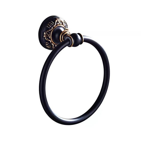 european style black carved towel shelf for bathroom round aluminum washroom towel ring wall mounted
european style black carved towel shelf for bathroom round aluminum washroom towel ring wall mounted