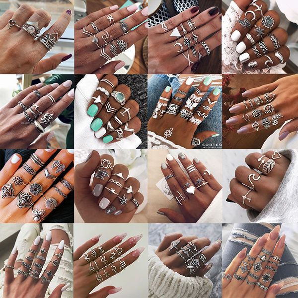 european and american jewelry multi-piece combination retro diamond ring set geometric irregular jewelry factory direct sales, Silver
european and american jewelry multi-piece combination retro diamond ring set geometric irregular jewelry factory direct sales, Silver