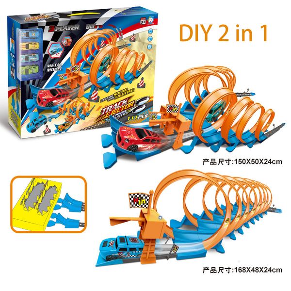 track catapult rail car toys for kids stunt speed double car track diy assembled rail kits alloy car metal racing children toy q1217
track catapult rail car toys for kids stunt speed double car track diy assembled rail kits alloy car metal racing children toy q1217