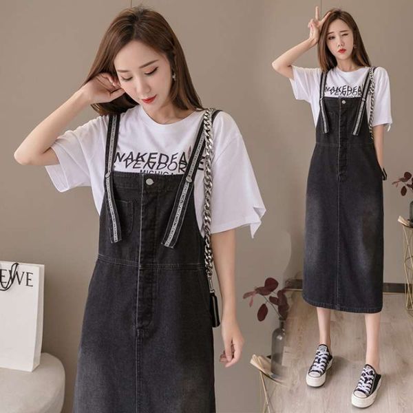 2020 summer wind new loose casual versatile denim strap skirt medium length slim drs for women, Black;gray
2020 summer wind new loose casual versatile denim strap skirt medium length slim drs for women, Black;gray