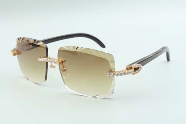 2021 style natural black textural buffalo horns temples sunglasses 3524020, cutting lens endless diamonds glasses, size: 58-18-140mm, White;black
2021 style natural black textural buffalo horns temples sunglasses 3524020, cutting lens endless diamonds glasses, size: 58-18-140mm, White;black