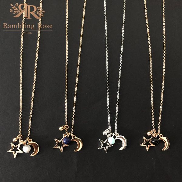 new fashion moon star pendants necklaces for women female gold metal neck chains choker collars necklace luxury jewelry gift, Silver
new fashion moon star pendants necklaces for women female gold metal neck chains choker collars necklace luxury jewelry gift, Silver