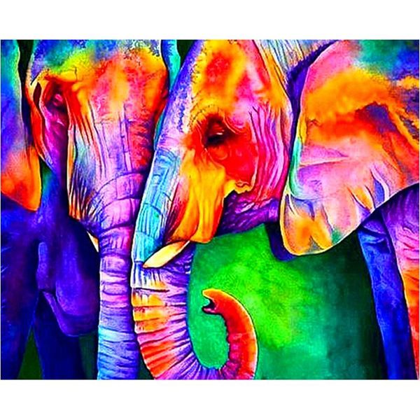 full square/round drill 5d diy diamond painting "color elephant" 3d embroidery cross stitch 5d rhinestone home decor gift
full square/round drill 5d diy diamond painting "color elephant" 3d embroidery cross stitch 5d rhinestone home decor gift
