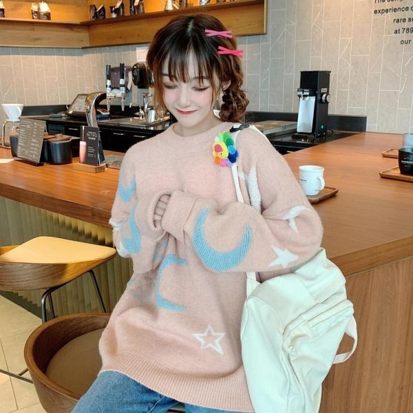 women sweaters japanese vintage kawaii ulzzang loose casual ins long sleeve sweater female korean harajuku clothing for women, White;black
women sweaters japanese vintage kawaii ulzzang loose casual ins long sleeve sweater female korean harajuku clothing for women, White;black